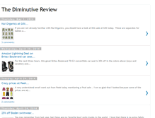 Tablet Screenshot of diminutivereview.com